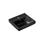 SORENTO 345mm Black Wall Hung Cabinet 1 Soft Closing Drawers Set