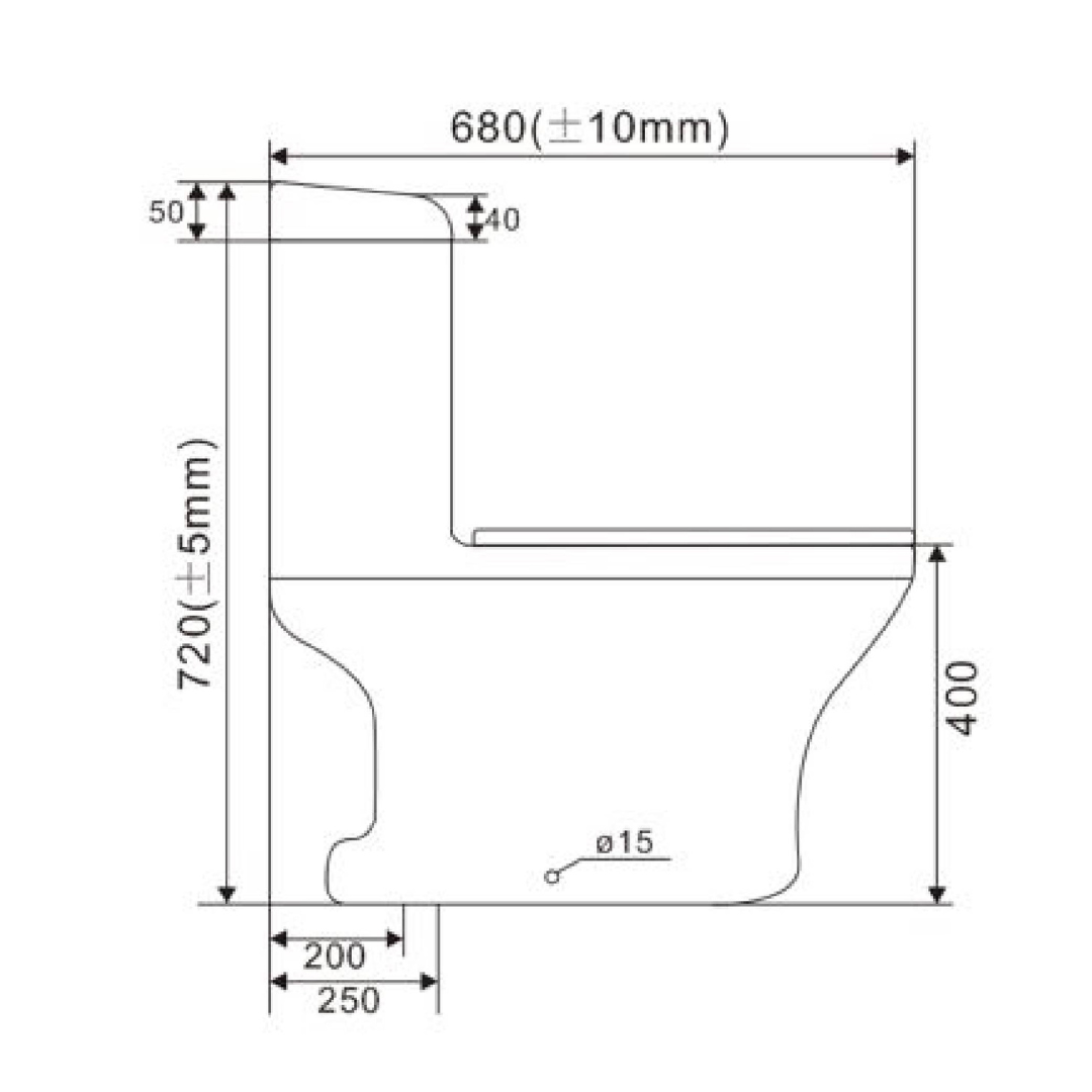 SORENTO 520mm Kids One Piece Water Closet