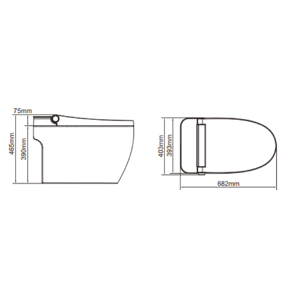 SORENTO 682mm Smart Intelligent Water Closet