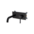 SORENTO 230mm Square Matt Black Wall Mounted Basin Mixer Tap