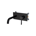SORENTO 230mm Square Matt Black Wall Mounted Basin Mixer Tap
