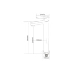 SORENTO 290mm Modern High Basin Mixer Tap Golden Yellow