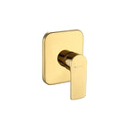 SORENTO Modern Square Concealed Manual Shower Valve - Golden Yellow
