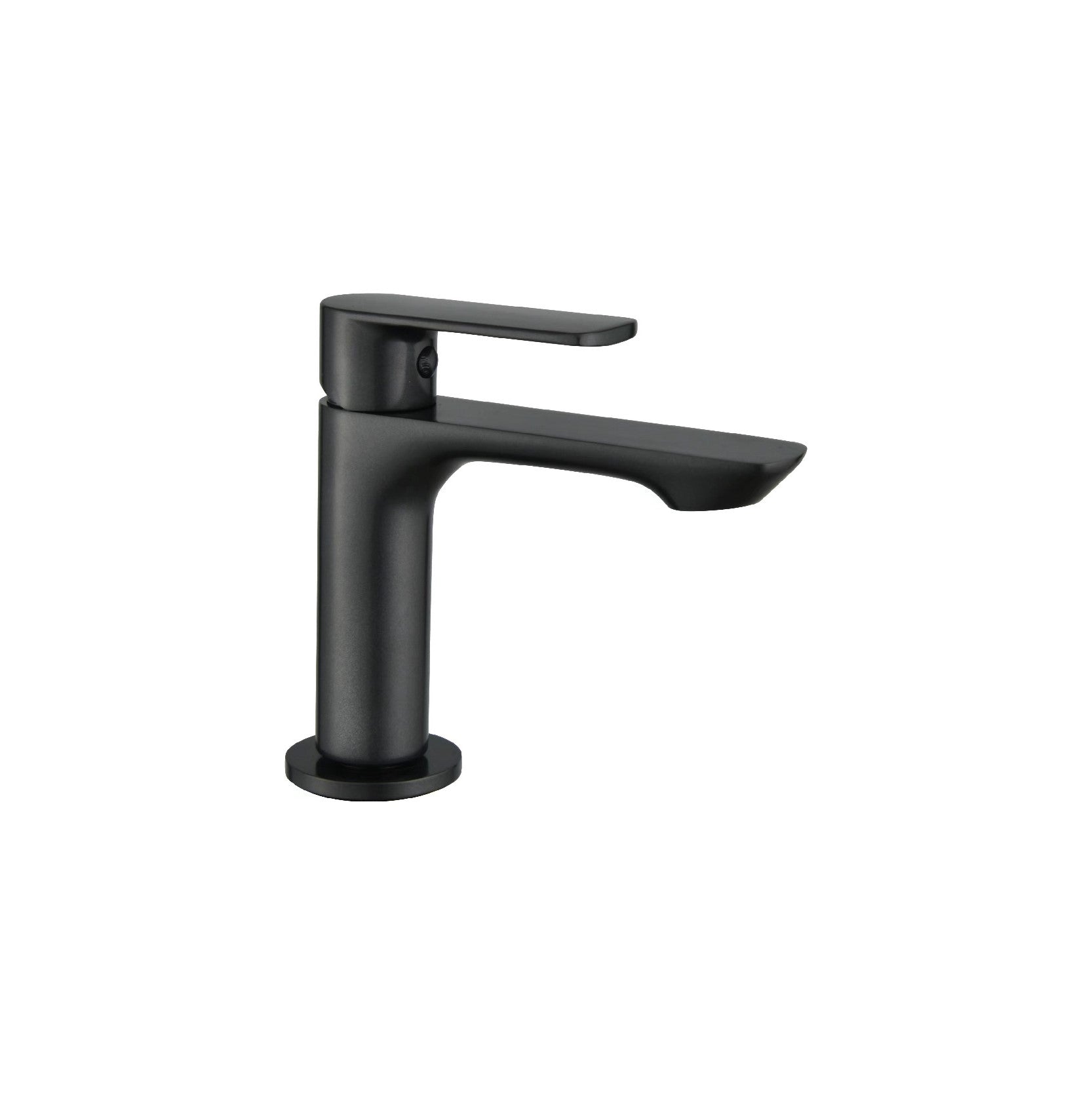 SORENTO 127mm Modern Matte Black Brushed Brass Basin Mono Mixer Tap