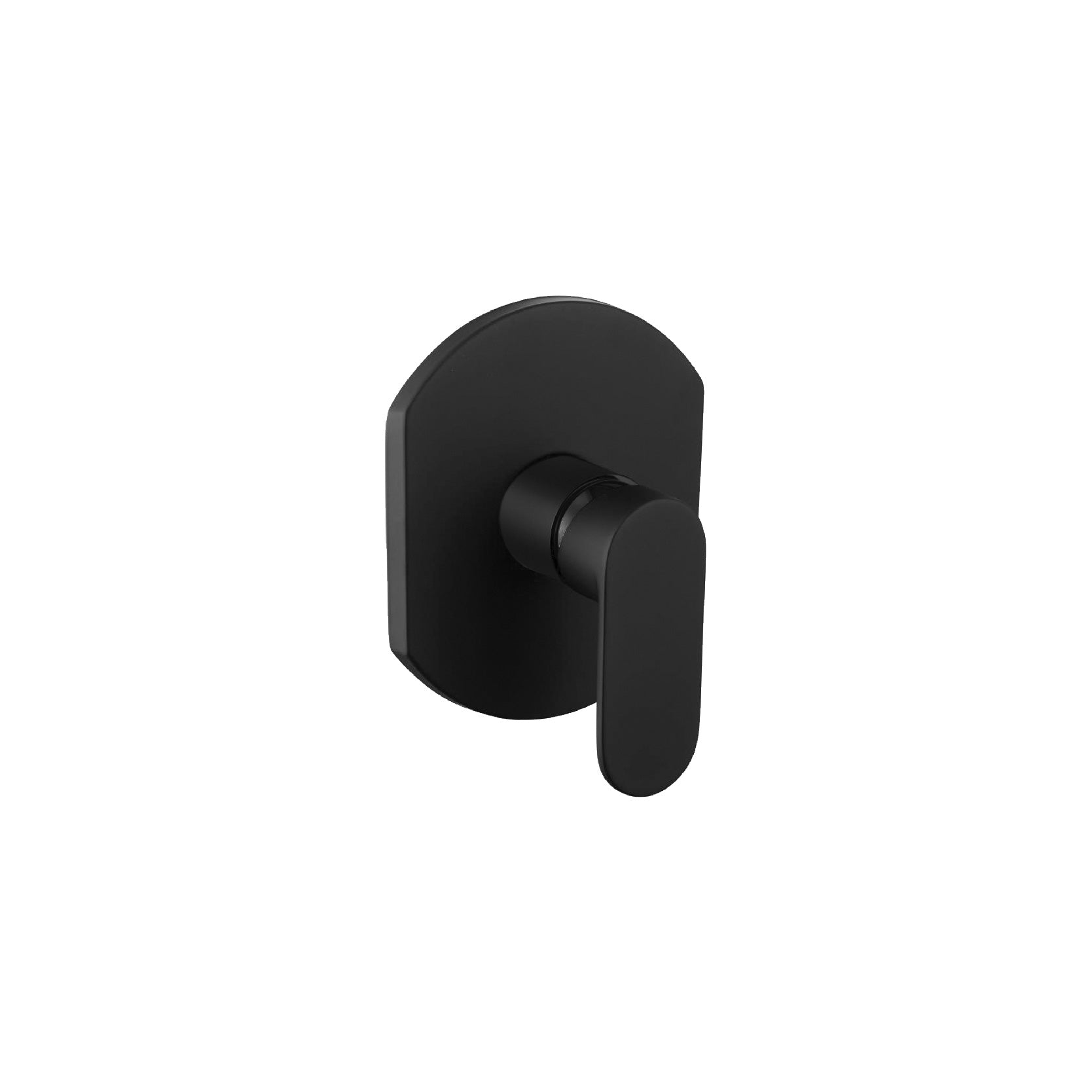 SORENTO Modern Oval Concealed Manual Shower Valve - Matte Black