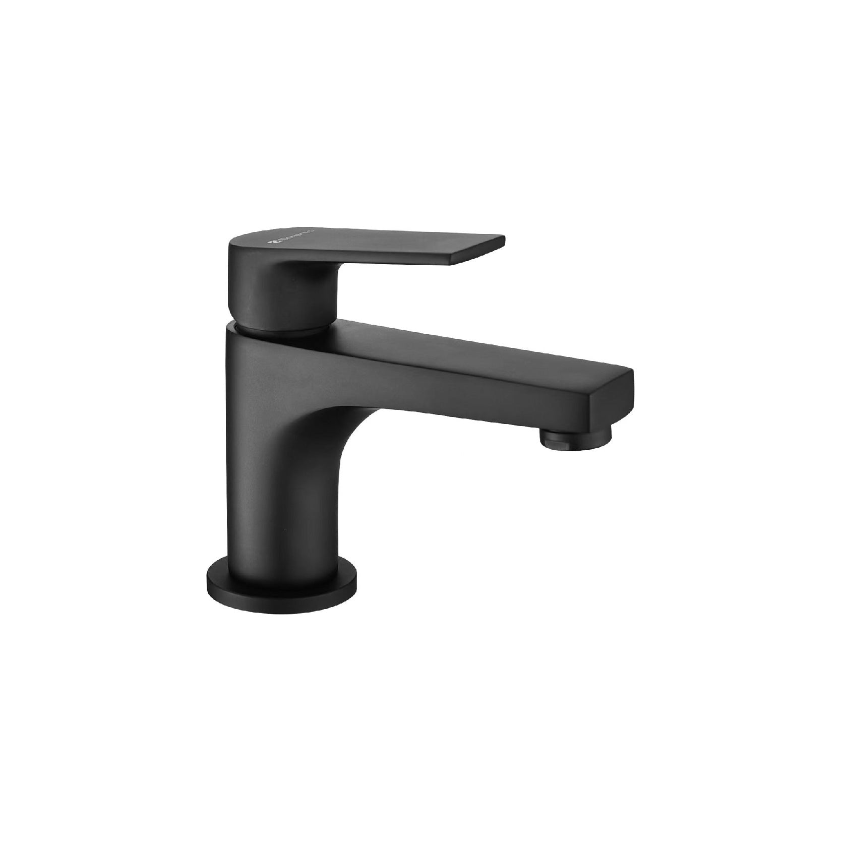 SORENTO 114mm Modern Matte Black Brushed Brass Basin Mono Mixer Tap