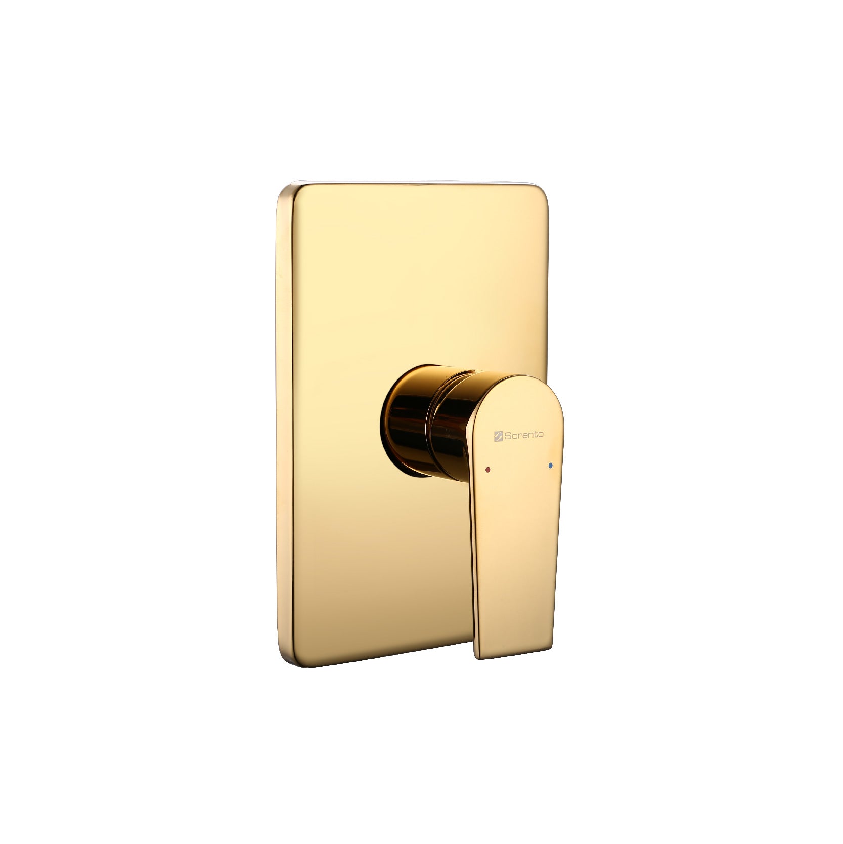 SORENTO Rectangular Manual Concealed Shower Valve - Golden Yellow