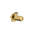SORENTO Modern Angled Radiator Valves Gold Chrome