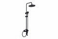 SORENTO Matte Black 3-Ways Exposed Shower Thermostatic Shower Bar Mixer Valve & Riser Rail Kit Set