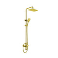 SORENTO Gold 3-Ways Exposed Shower Thermostatic Shower Bar Mixer Valve & Riser Rail Kit Set