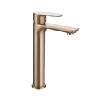 ALFRED VICTORIA 295mm Single Lever Tall Basin Mixer Tap - Satin Gold