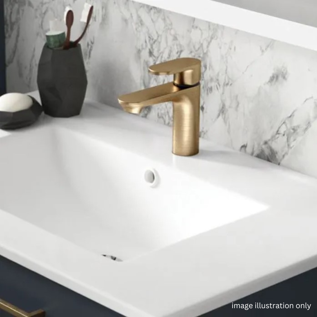 ALFRED VICTORIA Satin Gold Single Lever Basin Mixer Tap