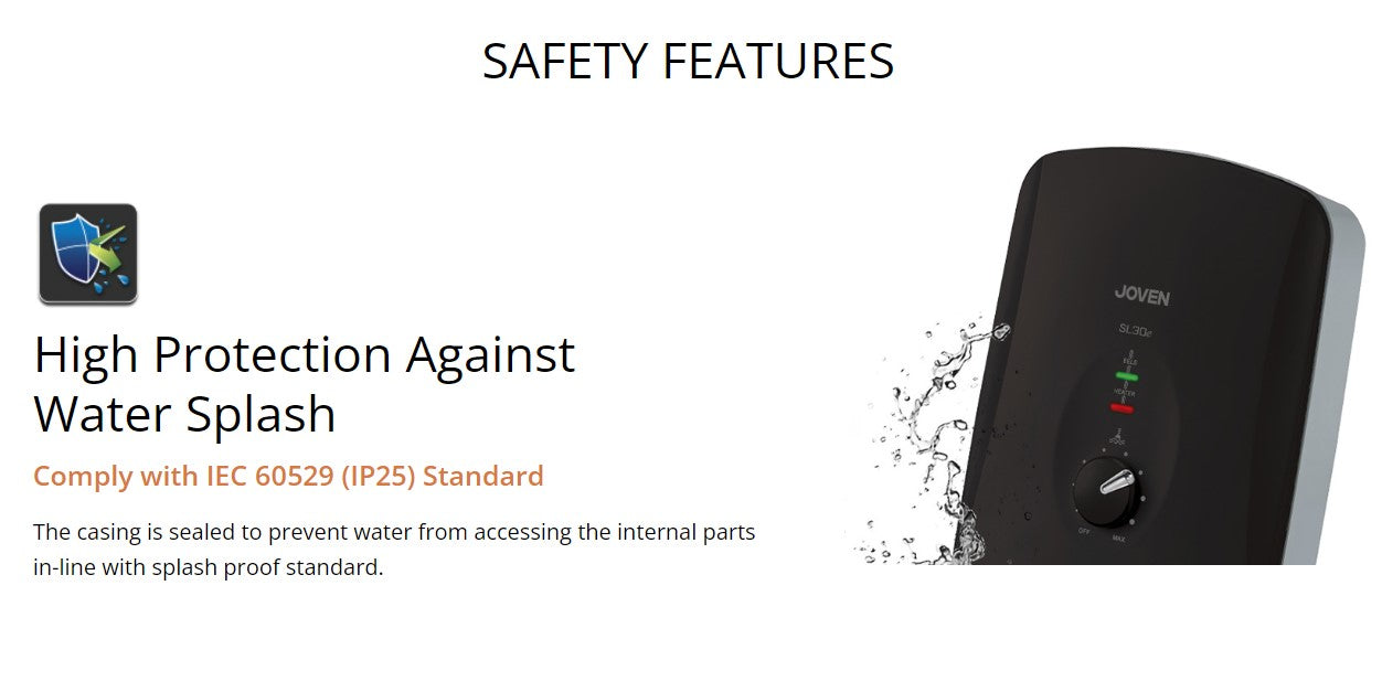JOVAN SL30e-RS Instant Water Heater