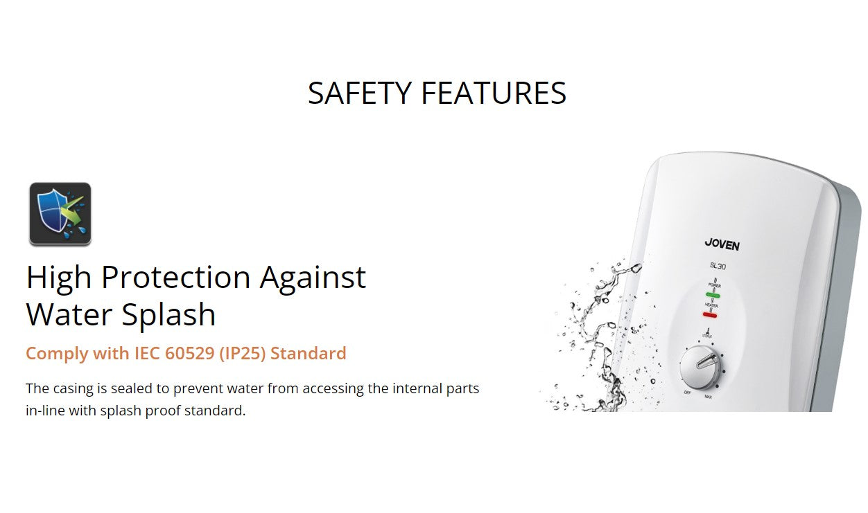 JOVAN SL30 Instant Water Storage