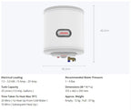 JOVAN 25L Stainless Steel Storage Water Heater