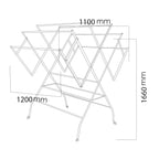 MOCHA 1200mm Stainless Steel Foldable Mobility Clothes Drying Hanger