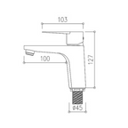 ALFRED VICTORIA 127mm Single Lever Basin Tap - Chrome