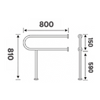 TAPI 80cm U-Shape Support Rail