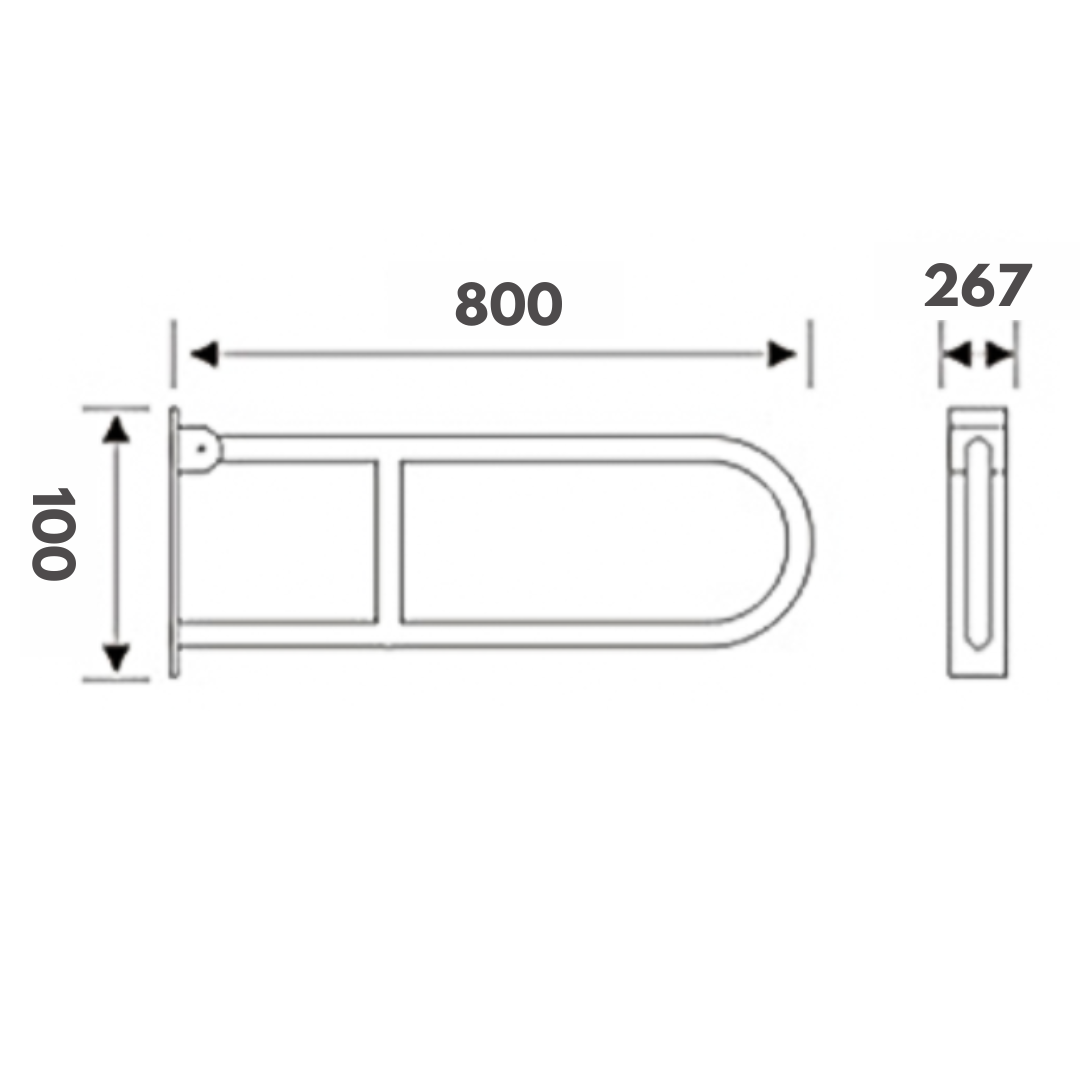 TAPI 10cm Swing Up Support Rail