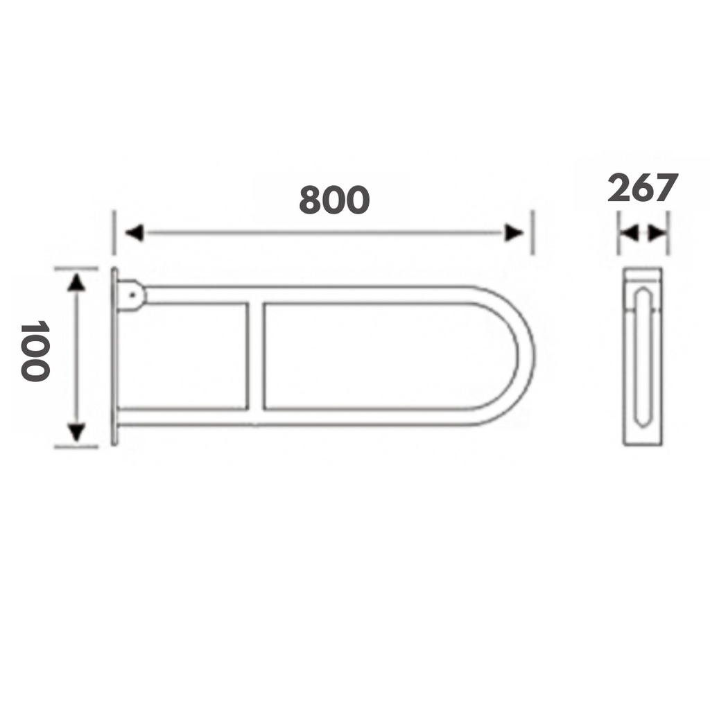 TAPI 10cm Swing Up Support Rail