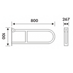 TAPI 10cm Swing Up Support Rail