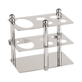 TAPI Stainless Steel Rectangular Toothbrush & Tumbler Holder