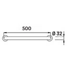 TAPI 50cm Safety Grab Bar