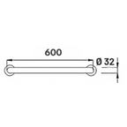 TAPI 60cm Safety Grab Bar