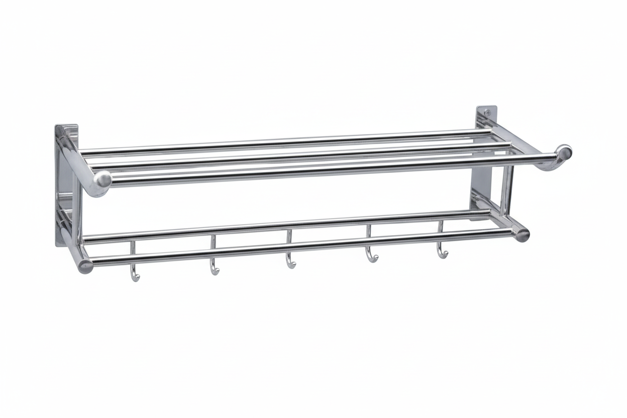 TAPI Stainless Steel Foldable Towel Rack - Chrome