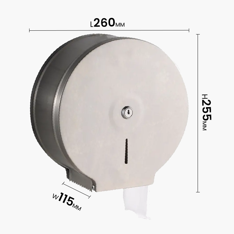 TAPI 260mm Stainless Steel Jumbo Toilet Roll Holder