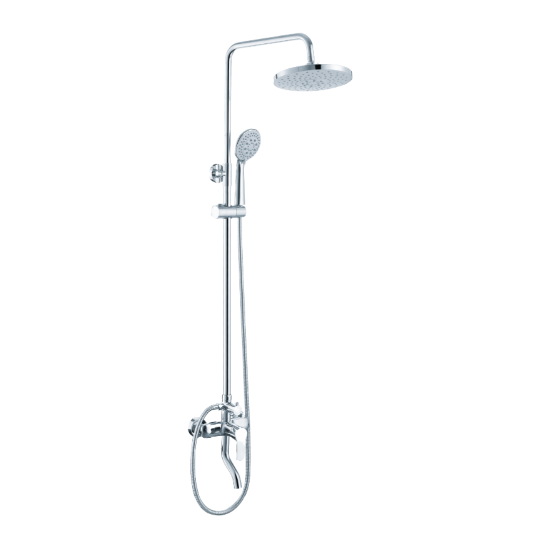 ALFRED VICTORIA 1150mm Round Exposed Rain Shower System - Chrome
