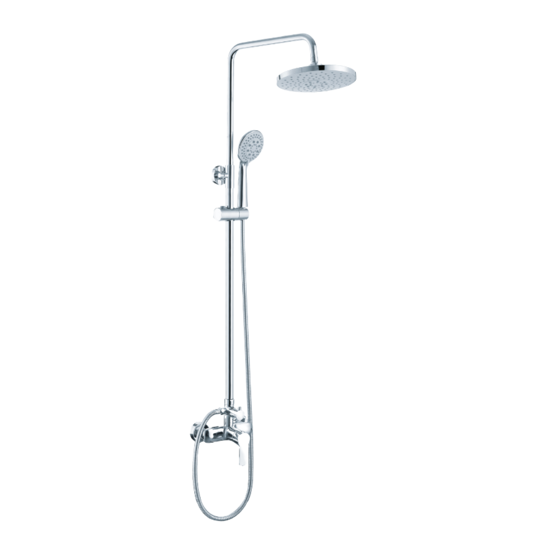 ALFRED VICTORIA 950mm Round Exposed Rain Shower System - Chrome