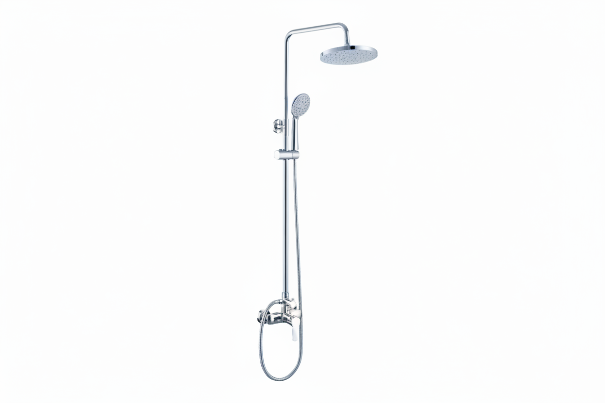 ALFRED VICTORIA 950mm Round Exposed Rain Shower System - Chrome