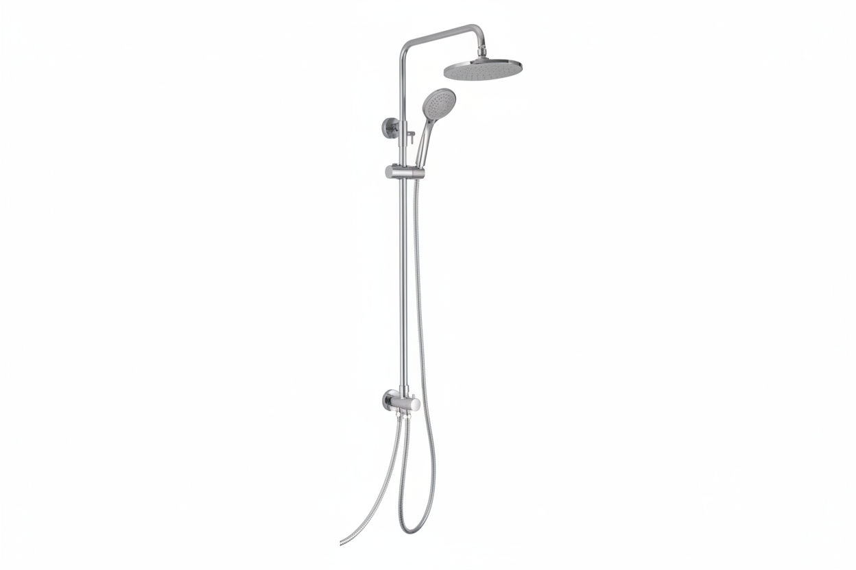 ALFRED VICTORIA 1292mm Exposed Rain Shower System - Chrome