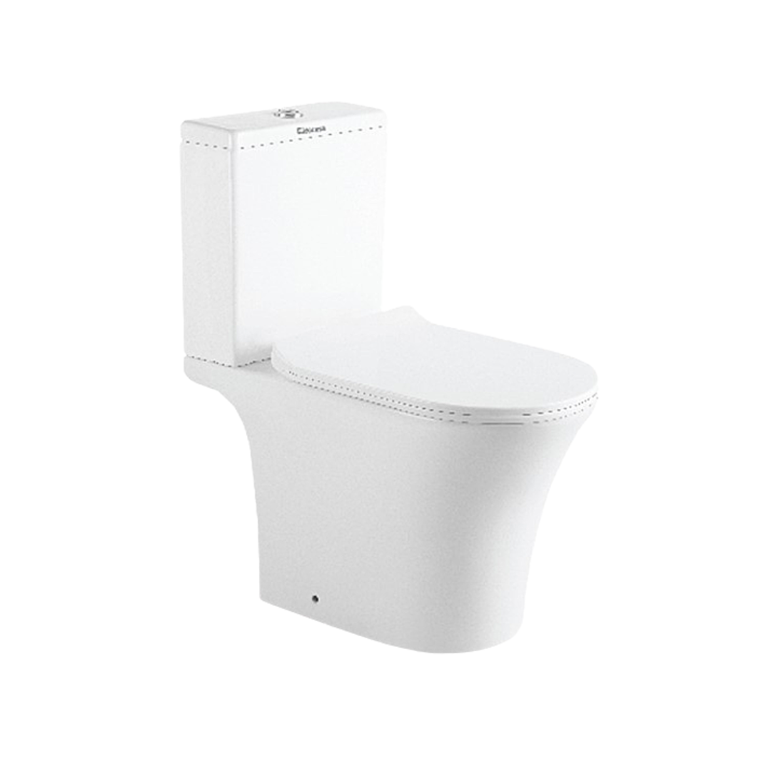 DOCASA Close Couple Washdown Water Closet come with Dual Flush
