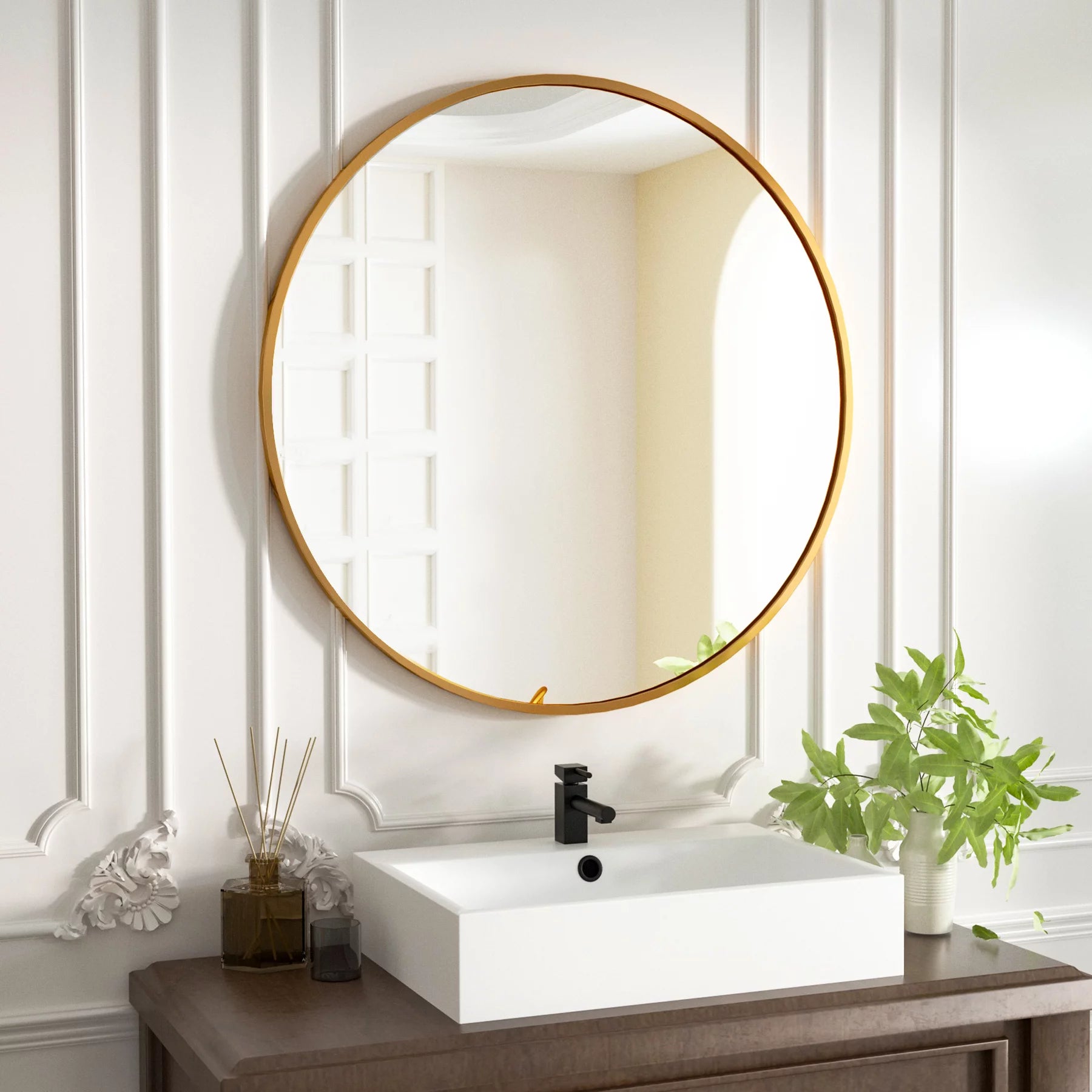 TAPI 600mm Aluminium Mirror (Gold)