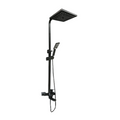 TAPI 200mm Matte Black Square Exposed Shower Column with Mixer Set